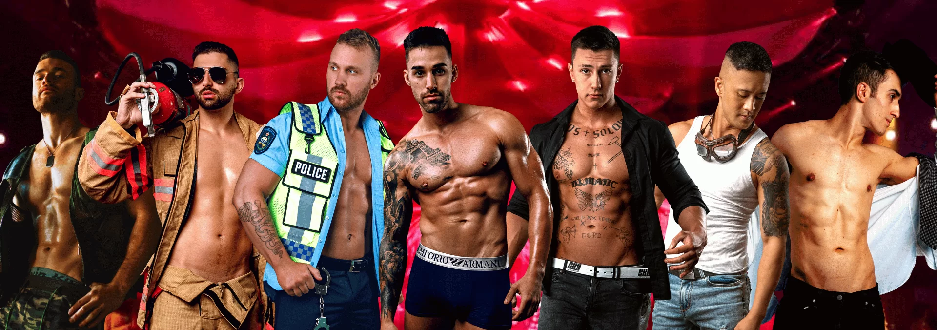 Male Strippers Dancing On Stage At Melbourne Strip Club